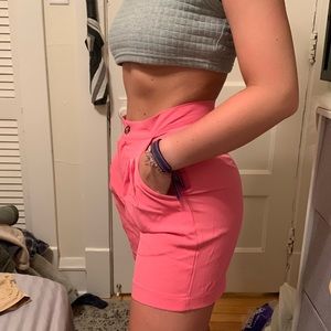 Pink Bermuda shorts